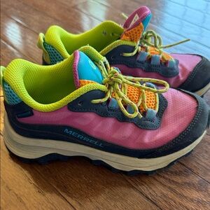 Merrell Kids' Pink and Lime Sneakers